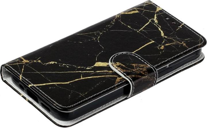 Actual product image Ueli Express iPhone 13 Mini Book Case Case with Card Holder Marble Black (Apple iPhone 13 mini)