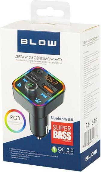 Actual product image Blow 74-164 # Transmitter fm bluetooth5 + qc3.0 rgb