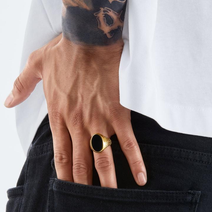 Image du produit Thomas Sabo Bague noir-or (64, Argent 925)