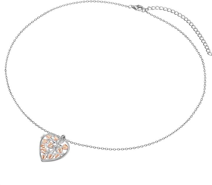 Produktbild Rafaela Donata Damen Herz Sterling Silber silber/roségold 42,0 cm Basiskette + 7,0 cm Verlängerung - 11706 (Sterling Silber, 42 - 49 cm)