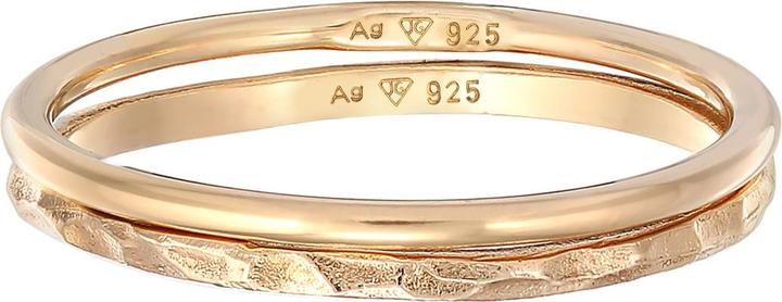 Image du produit Elli Bague empilable Stacking Bandring Set de 2 pièces 925 argent (56, Argent 925)