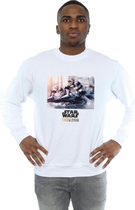 Actual product image Star Wars Mens The Mandalorian Scout Troopers Sweatshirt (M)