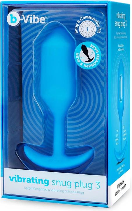 Image du produit B-Vibe Vibrating Snug Plug 3 (L) Blue