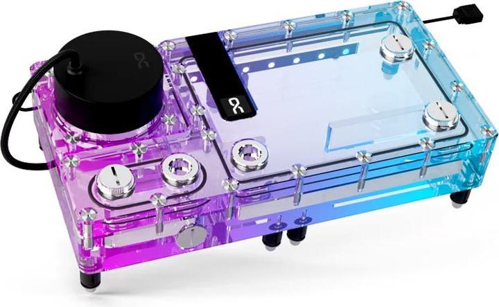 Actual product image Alphacool PUM Core Flat Rate Reservoir 240 Right with VPP Apex Pump