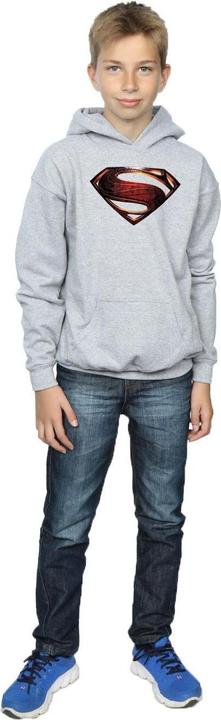 Actual product image Boys Justice League Movie Superman Emblem Hoodie (128)
