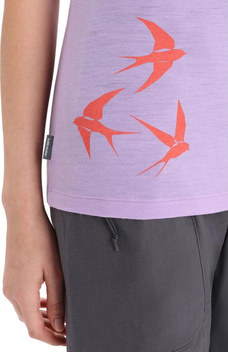 Actual product image Icebreaker Women's Tech Lite II S/S Scoop Swarming Shapes (S)