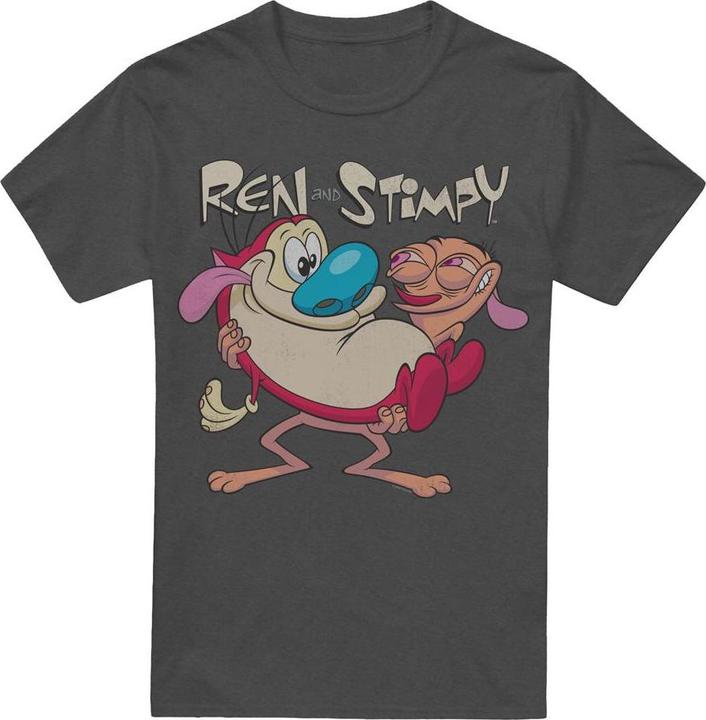 Actual product image Ren & Stimpy Unisex Adult Two Of A Kind T-Shirt (S)