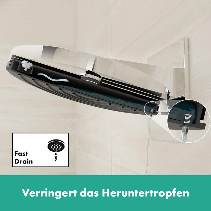 Actual product image hansgrohe Pulsify S shower system 260 1 spray type, water-saving (EcoSmart) with ShowerTablet Select