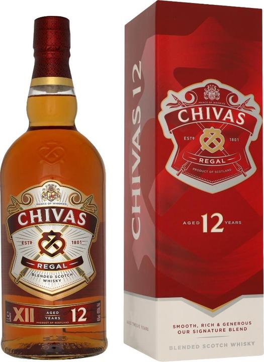 Image du produit Chivas Regal 12 ans (Scotch Whisky, Whisky mélangé, 1 x 70 cl)