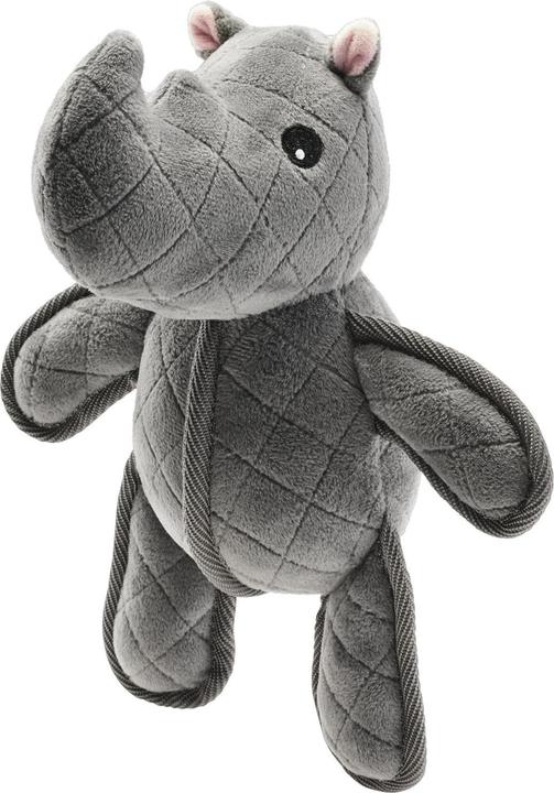 Produktbild Hunter Hunde-Spielzeug Tough Toys Nashorn, 24 cm, Grau (Kauspielzeug Hund)