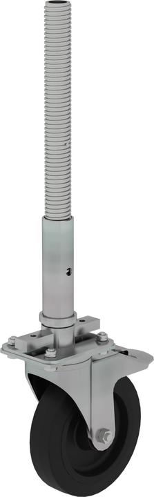 Actual product image Munk Swivel castor with spindle, electrically conductive height adjustable ø 200 mm (75 cm)