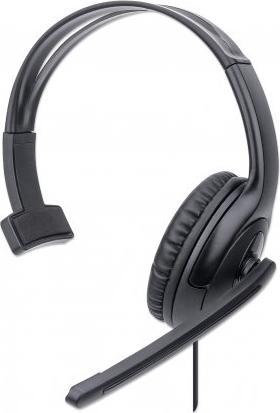Actual product image Manhattan Headset Mono USB-A Over-Ear- (Cable, USB-A)