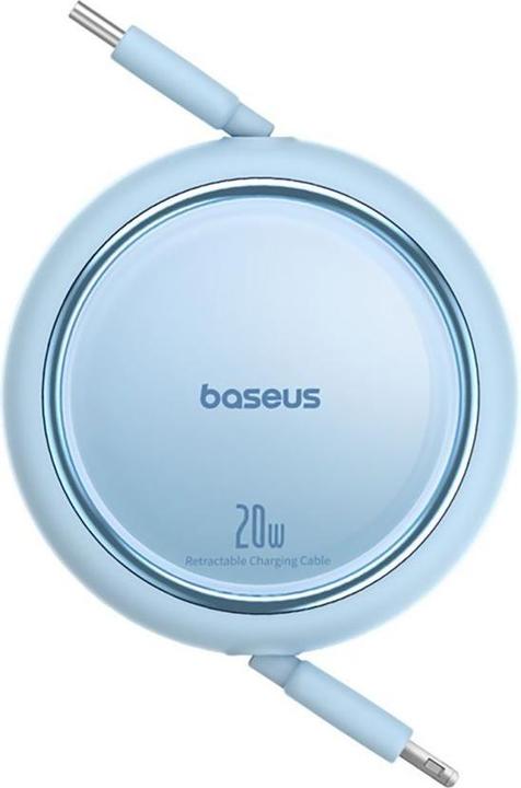 Actual product image Baseus Free2Pull retractable USB-C / Lightning cable 20W 1m - blue (1 m)