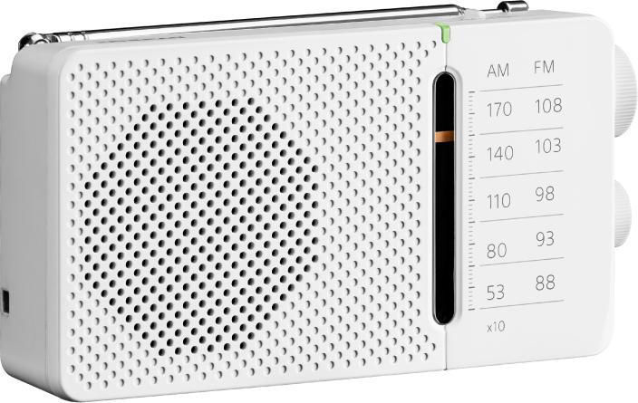 Actual product image Sangean SR36WHITE portable radio (AM, FM)