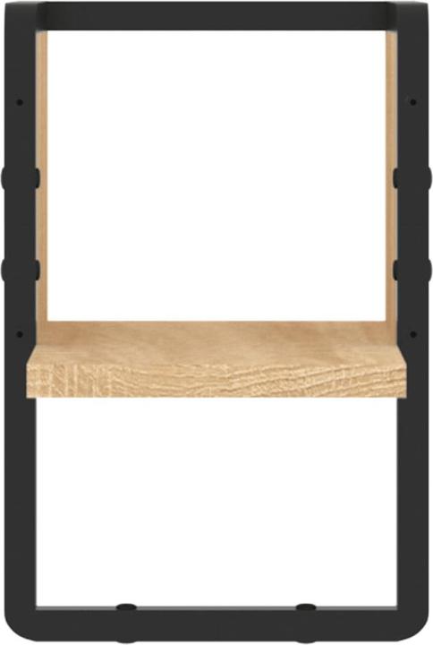 Immagine prodotto VidaXL Mensola a muro con barra Sonoma in rovere 20x25x30 cm, colore (20 x 25 x 30 cm)