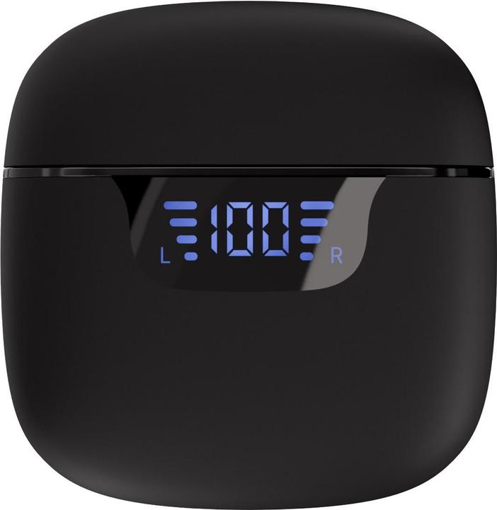 Produktbild Vivanco TWS Bluetooth Kophoerer mit LED-Display Case, schwarz (20 h, Kabelgebunden)