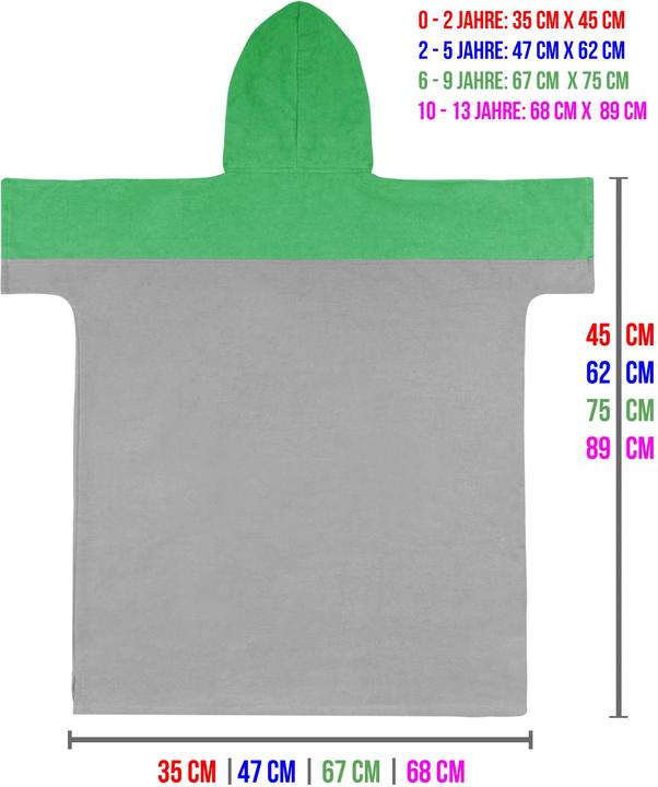 Image du produit Normani Poncho de surfeur pour enfants Puwai - 8533 (10, 11, 12, 13)