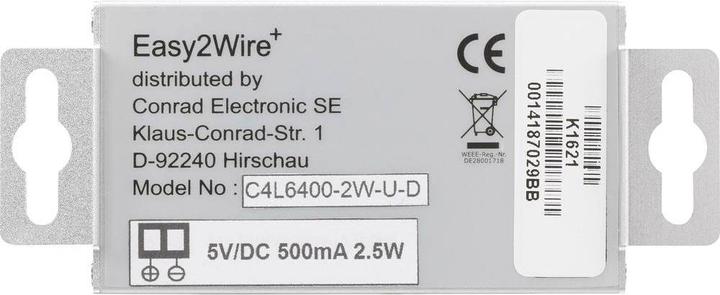 Image du produit Renkforce Rallonge réseau 2 ports via 2 fils, lot de 2 (Accessoires réseau)