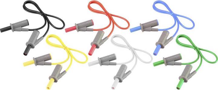 Produktbild Voltcraft Hochflexible Messleitungen SET 0.25 m 1000 V, 600 V 10 A
