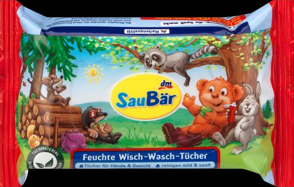 dm SauBär Wisch-Wasch-Tücher (20 Stück)