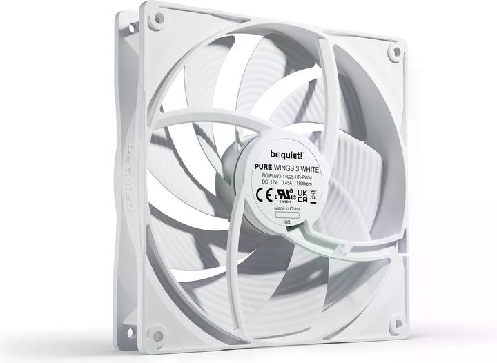 Image du produit be quiet! Pure Wings 3 PWM HS wh 140x140x25 (140 mm, 1 x)