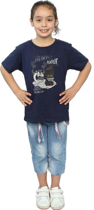 Actual product image Looney Tunes Girls Taz Energy Boost Cotton T-Shirt (152, 158)