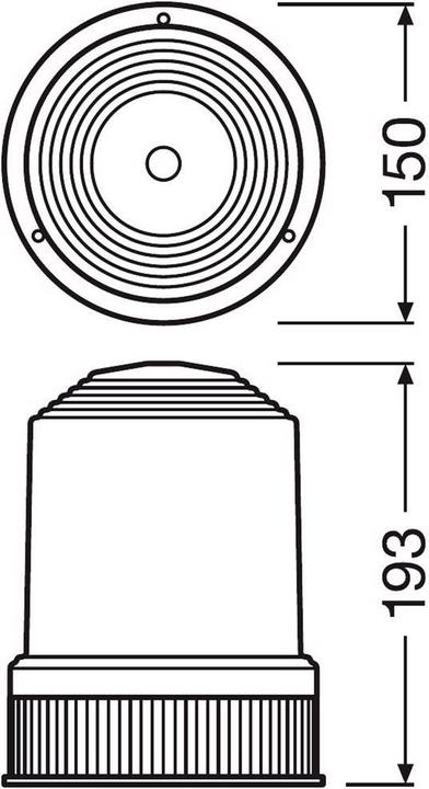 Actual product image Osram Rotating beacon
