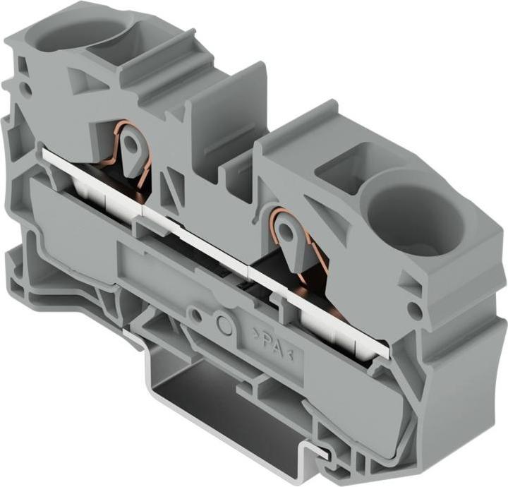 Produktbild Wago DIN-Schienenklemme 2 x 16 mm2 grau