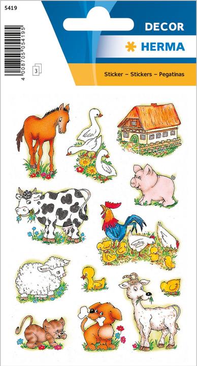 Actual product image Herma Farm stickers