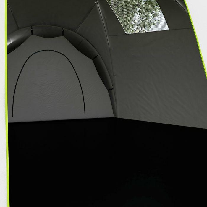 Actual product image Swisshandel24 Tunnelzelt Campingzelt für 6-9 Personen mit 3 Schlafzimmern, Wohnzimmer, Veranda (Tunnel tent, 6 persons)