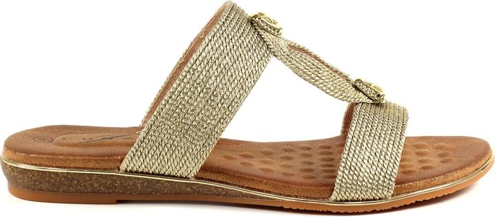 Actual product image Lunar Womens/Ladies Calow Leather Sandals (41)