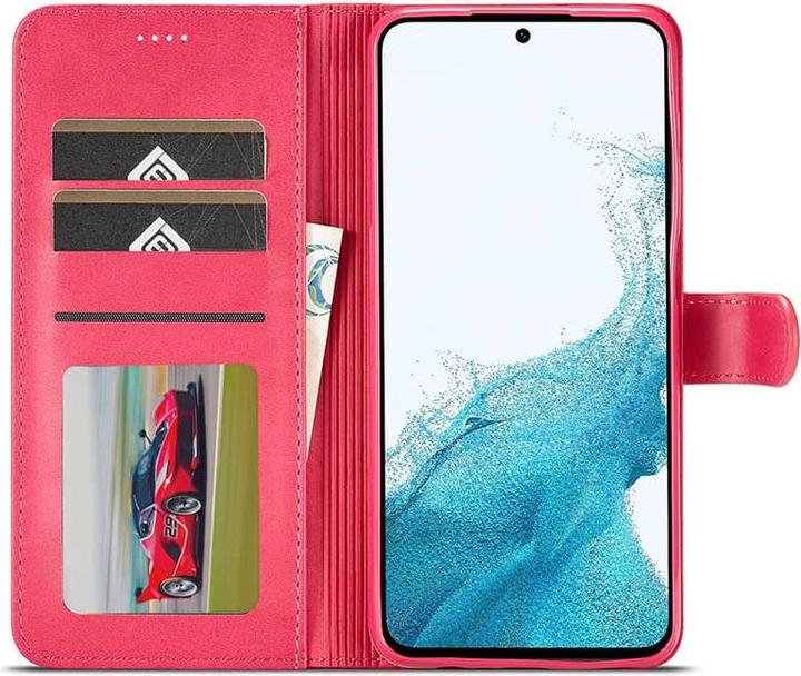 Actual product image LC.Imeeke Samsung A40 (2019) - Wallet Etui mit 3 Kartenfächern & Magnetverschluss, Pink (Samsung Galaxy A40)