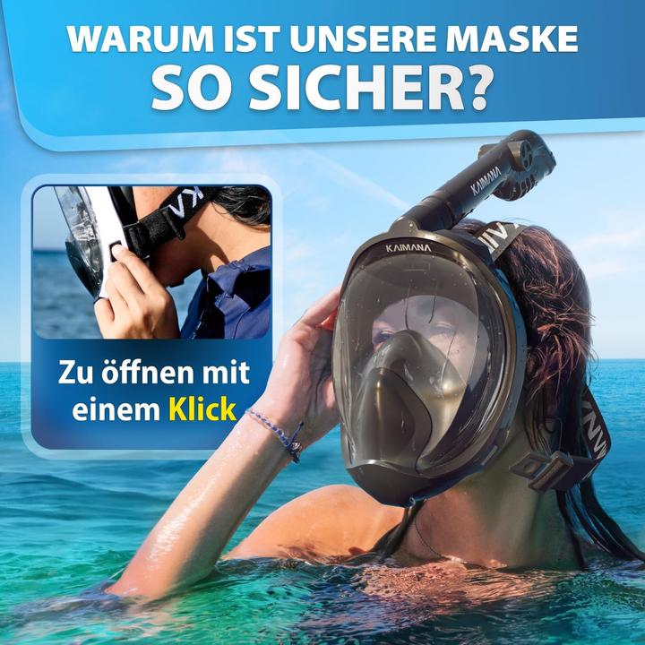 Image du produit Kaimana Schnorchelmaske Vollgesichts-Tauchermaske