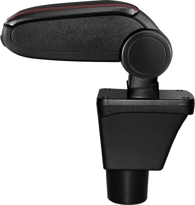 Actual product image Pro-Tec Centre armrest Ford Fiesta 8 MK8 with storage compartment imitation leather black with red stitching