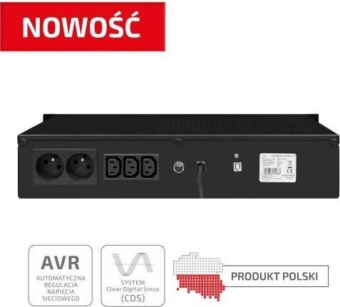 Actual product image Ever ECO Pro 1000 AVR CDS (1 VA, 650 W, Line-interactive UPS)