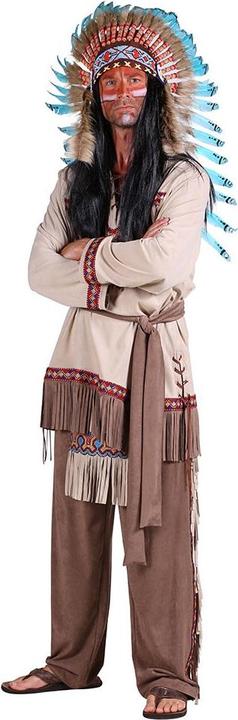 Produktbild Thetru Herren Kostüm Indianer White Feather (L)