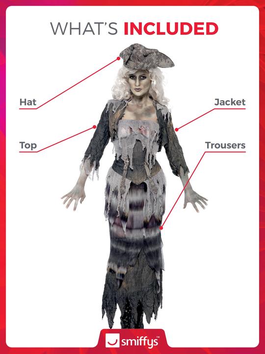 Image du produit Smiffys Vaisseau fantôme Ghoulina (M)
