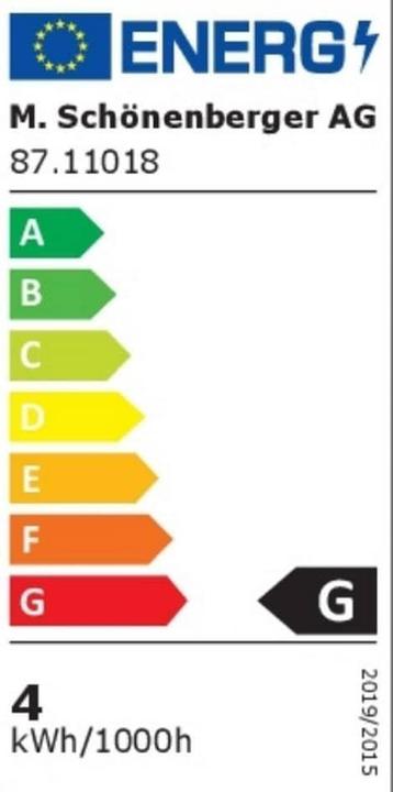 Label énergétique Illurbana Glow Home debout (E27, 4 W, 300 lm, 1 x, G)