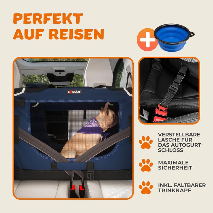 Produktbild Cadoca Hundetransportbox (Hund, Waschbar, Faltbar)