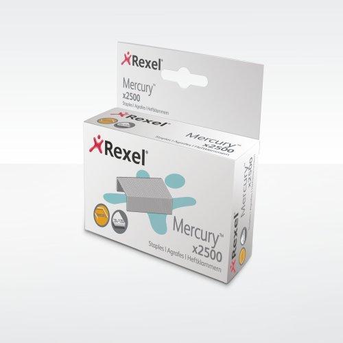 Immagine prodotto Rexel Graffette Mercury per cucitrice a blocco Mercury zincate, in acciaio, contenuto: 2.500 pezzi. (2.50 x)