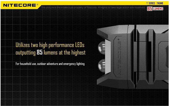 Actual product image Nitecore Thumb (7.40 cm, 85 lm)