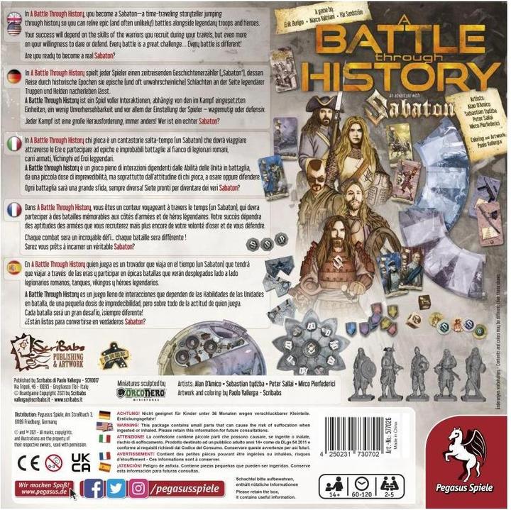 Actual product image Pegasus 57702G - A Battle through History - The Sabaton board game (DE/EN/FR/IT/ES edition) (German, Spanish, French, English)