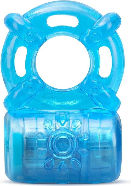 Blush Stay Hard - USB Rechargeable 5 Function Vibrating Cock Ring - Stretchy - IPX7 Fully Submersible (4 cm)