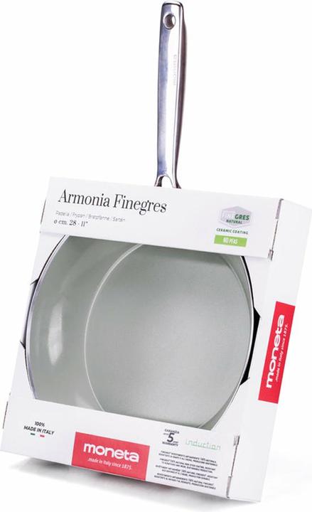Immagine prodotto Moneta Alluflon Padella Armonia Finegres 24cm (24 cm, Alluminio)
