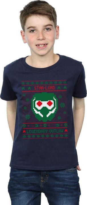 Immagine prodotto Guardians Of The Galaxy Vol. 2 Star Lord Fair Isle Maglietta Ragazzi (152, 158)