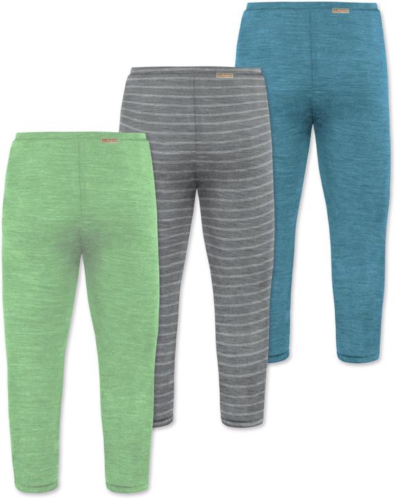Produktbild Normani 3er Pack Baby Merino Unterhose mit Füssen - 9543 (74)