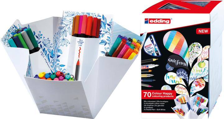 Actual product image Edding Happy Big Box 1340 + 1300 (Multicoloured, 70 x)