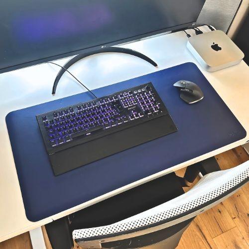 Actual product image Kama Schreibtischmatte, Mousepad, Navy (80 x 40 cm)