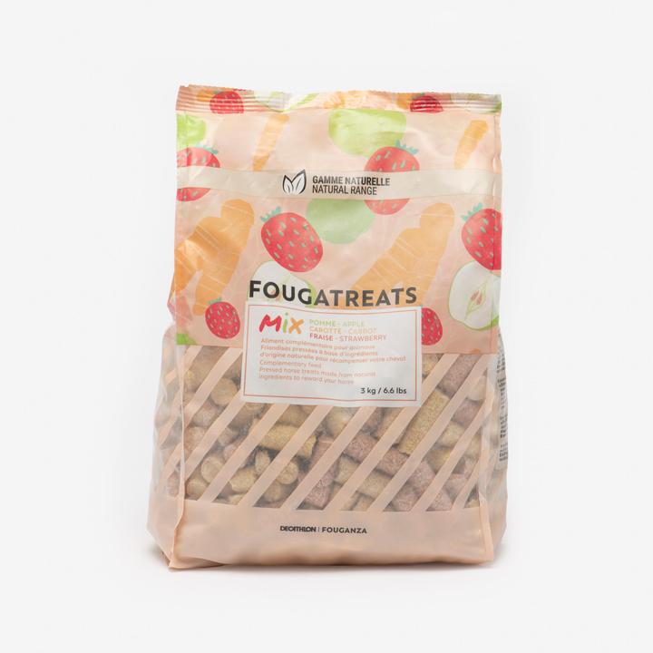 Fouganza Trattamenti Fougatreats cavallo/pony mela/carota/fragola 3 kg (1 x, 3000 g)