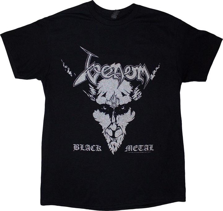 Actual product image Venom Unisex Adult Black Metal Back Print T-Shirt (S)
